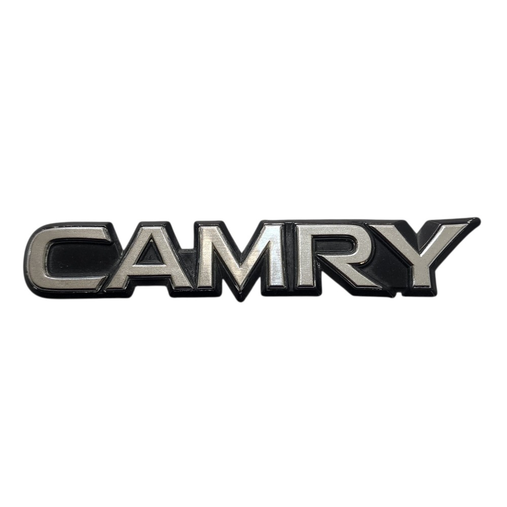 87-91 Toyota Camry Wagon Chrome Rear Hatch Deck Trunk Emblem OEM